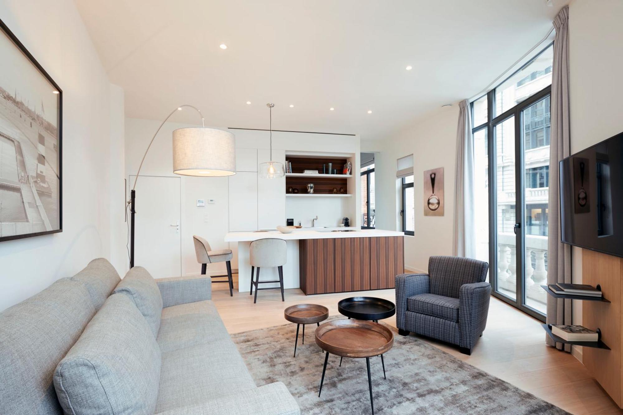 Modern Central 1Br Suite - 90 Sqm Bryssel Exteriör bild